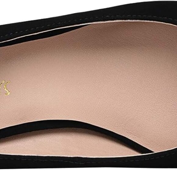 Women’s Low Block Heels Dress Pumps Pointed Toe Slip-On Comfortable Shoes - Picture 4 of 5